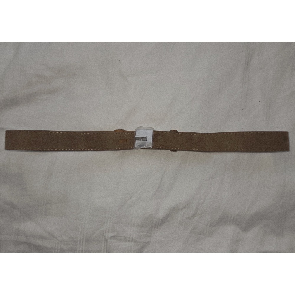 Commense Brown Suede Leather Belt Adjustable‎ Metal Buckle Fashion Accessory